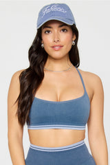 sleek seamless strappy low impact bra