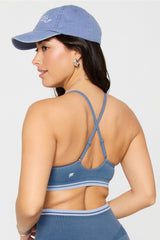 sleek seamless strappy low impact bra