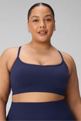 sleek seamless strappy low impact bra