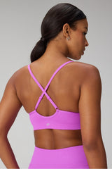 sleek seamless strappy low impact bra