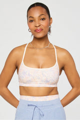 sleek seamless strappy low impact bra