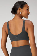 sleek seamless square neck low impact bra