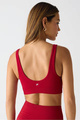 sleek seamless square neck low impact bra