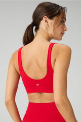 sleek seamless square neck low impact bra