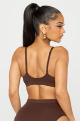 snug cotton triangle bralette