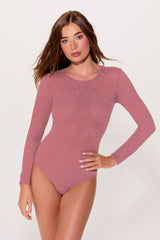 hot mesh long sleeve bodysuit