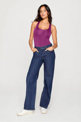 stretchy fit racerback thong bodysuit