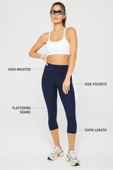 oasis pureluxe high-waisted capri