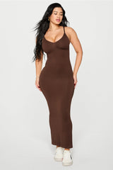 smooth as hell shaping maxi dress