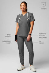 high-rise on-call scrub jogger