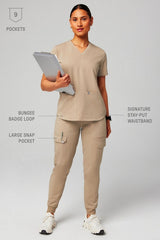 evoke cargo scrub jogger