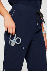 high-rise on-call scrub jogger (reflective)