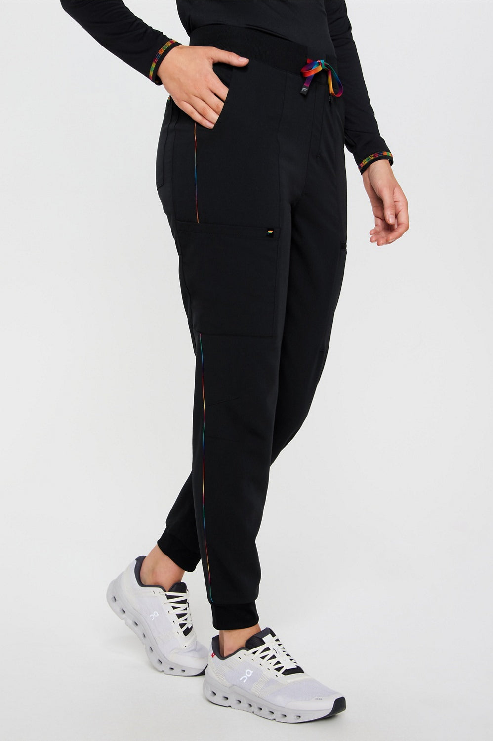 high-rise on-call scrub jogger