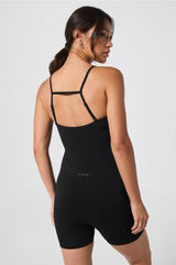 luxe360 sculptknit® short jumpsuit 4"