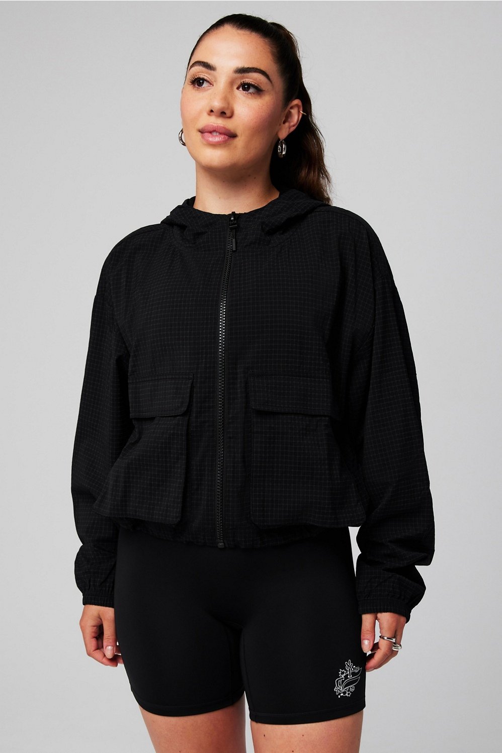 ripstop cropped cargo jacket