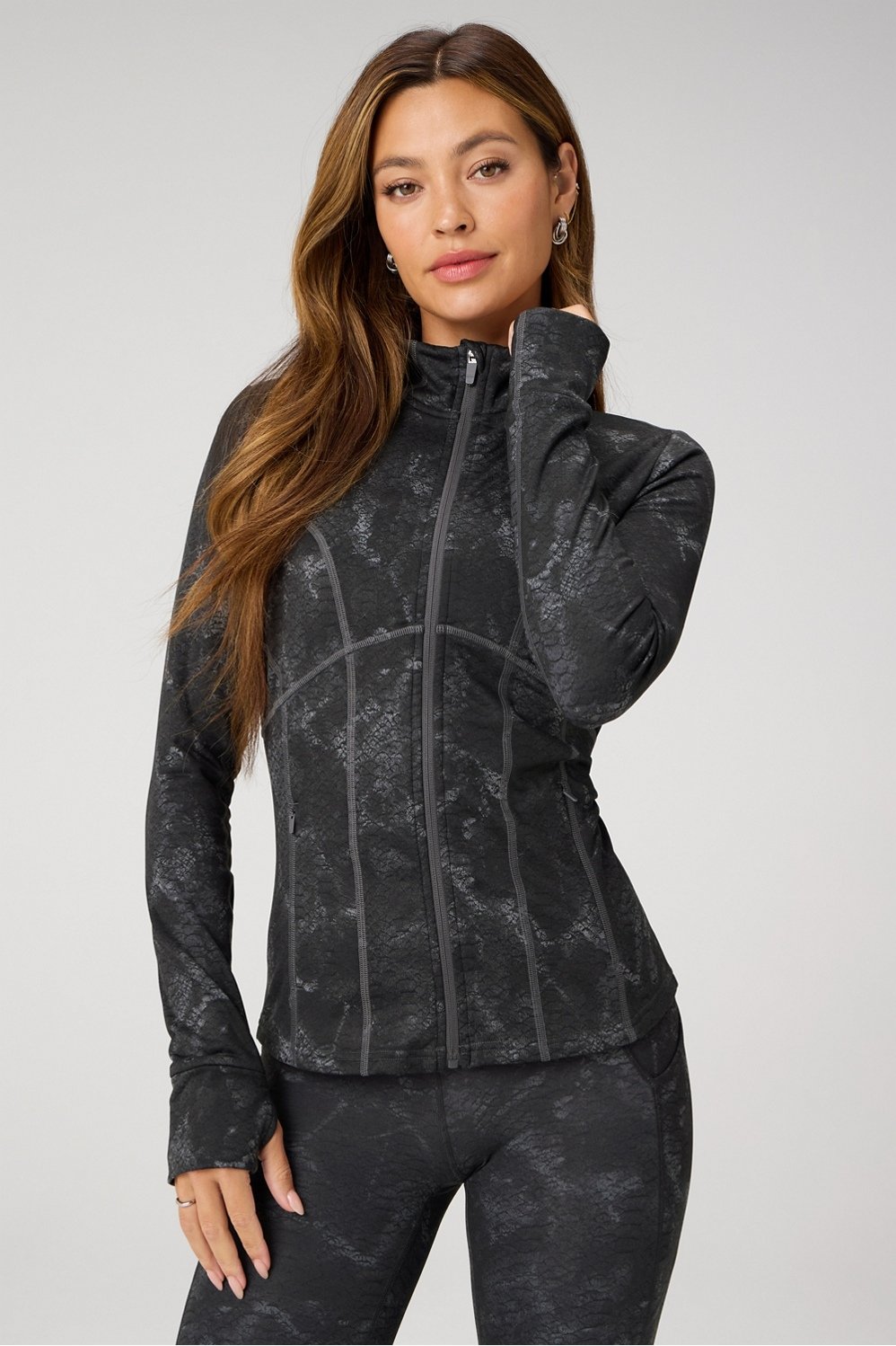 cold weather full-zip jacket