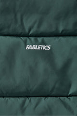 essential cropped hooded puffer vest