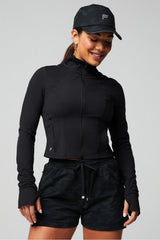 perfect storm cropped train jacket