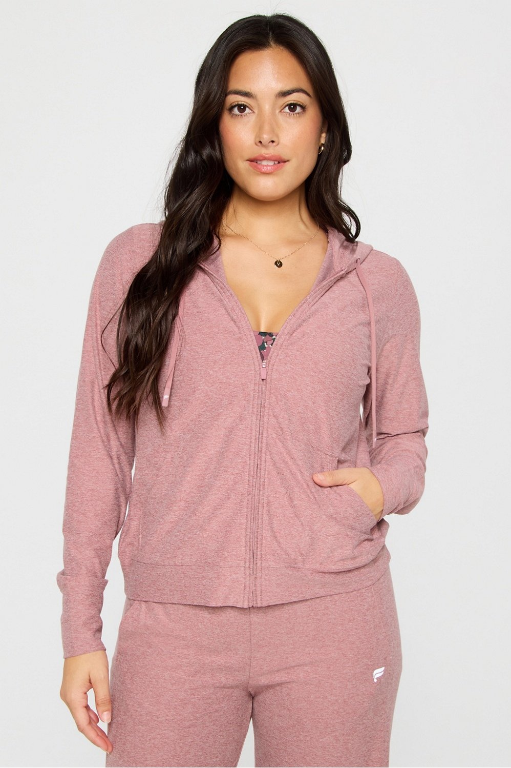 cloud jersey full zip hoodie