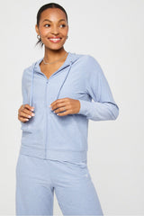 cloud jersey full zip hoodie