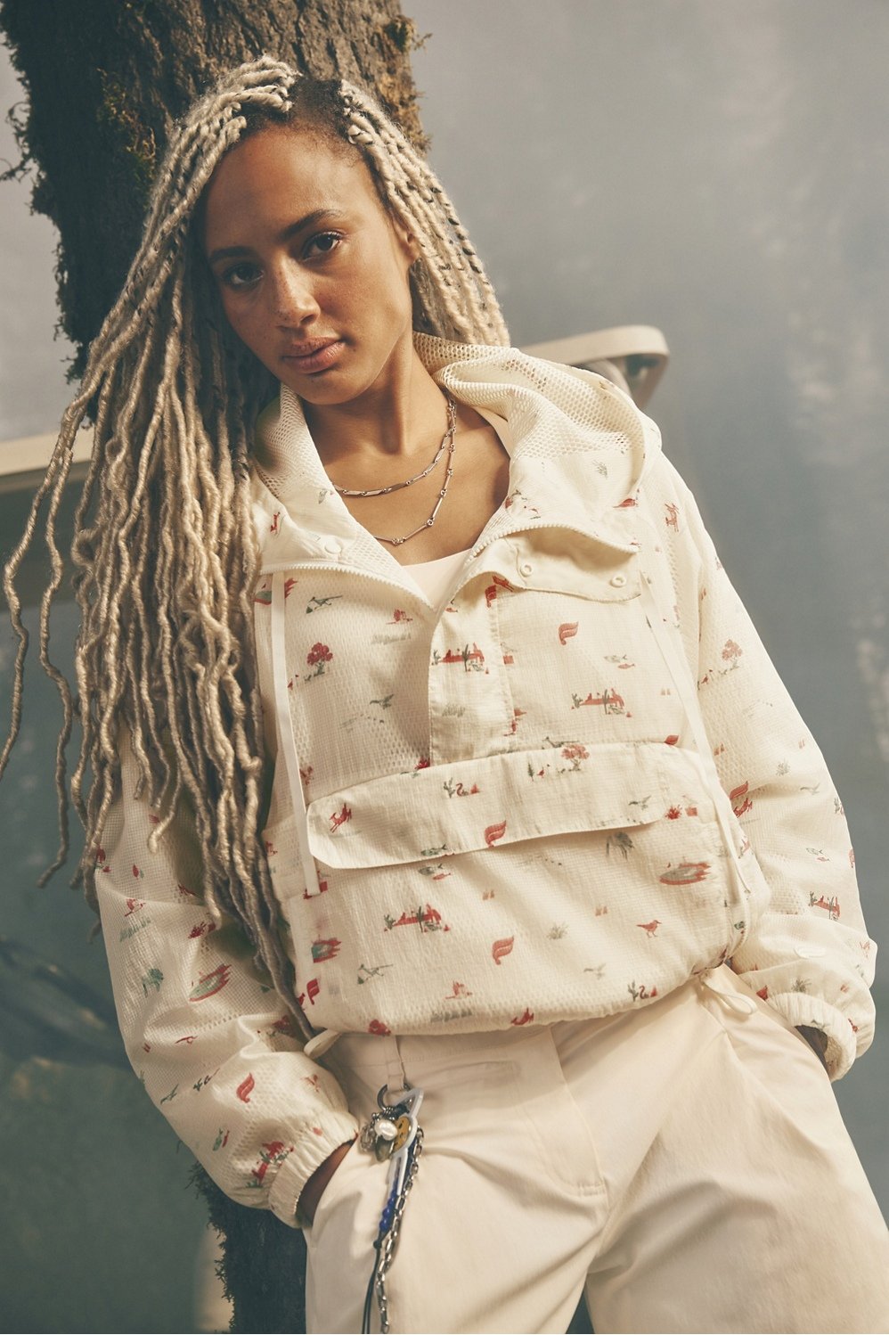 ripstop pullover hooded windbreaker