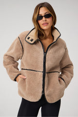 teddy mid-length jacket