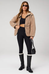 teddy mid-length jacket