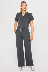 empower wide leg scrub jumpsuit