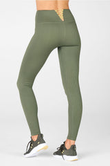 high-waisted seamless rib legging