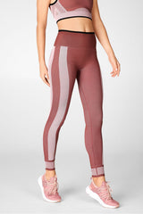 high-waisted seamless colorblock legging