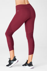 pureluxe mid-rise ruched 7/8 legging