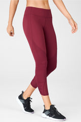 pureluxe mid-rise ruched 7/8 legging