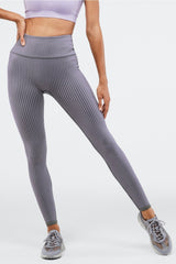 high-waisted seamless rib legging