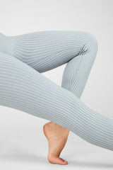 high-waisted seamless rib legging