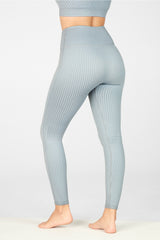 high-waisted seamless rib legging