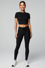 oasis rib high-waisted legging