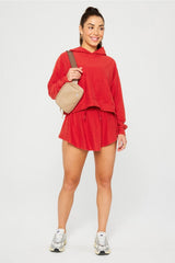 cloud jersey cropped hoodie