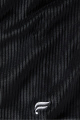 plush rib half zip sweatshirt