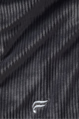 plush rib half zip sweatshirt