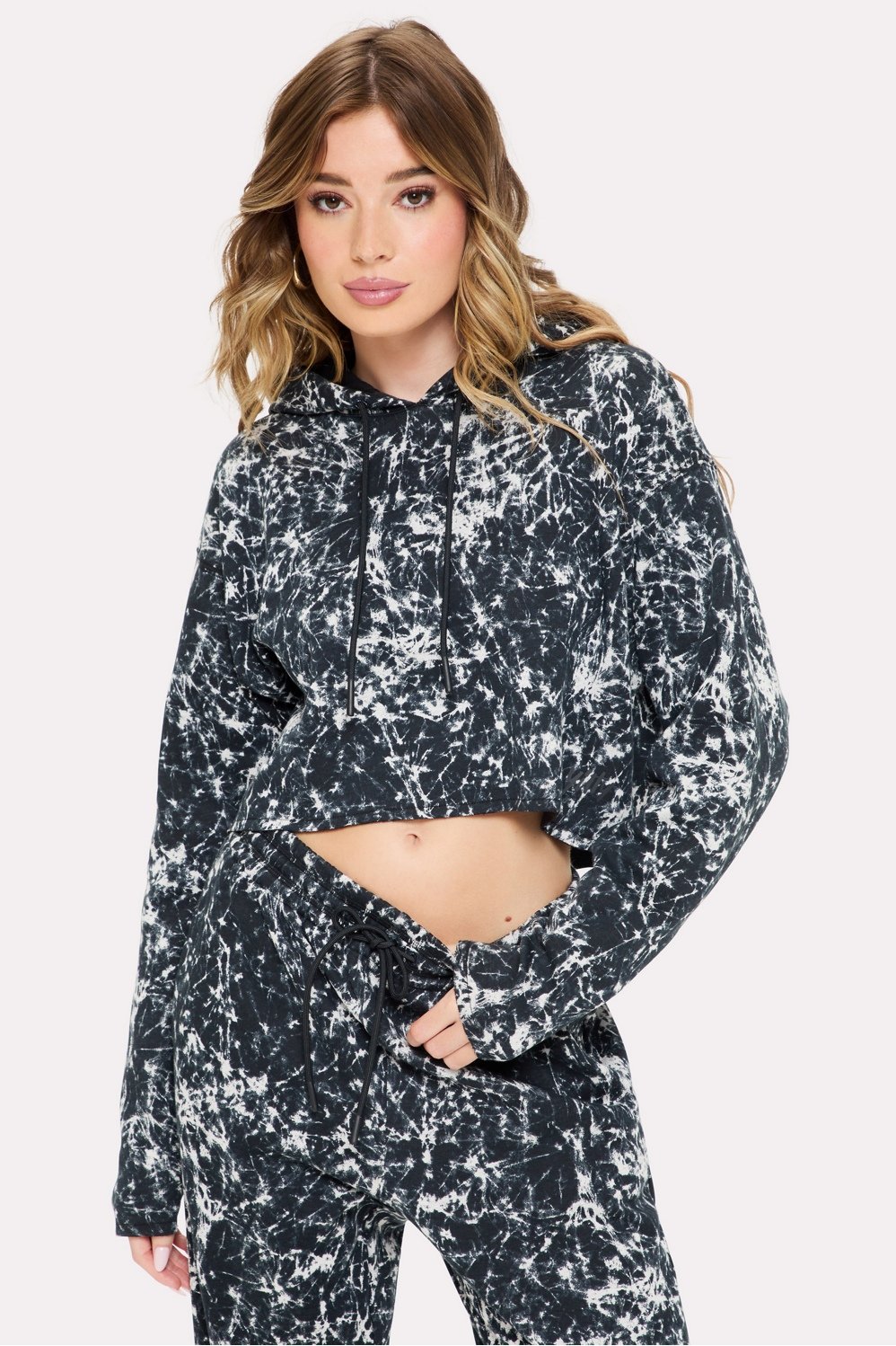 cozy fleece everyday cropped hoodie
