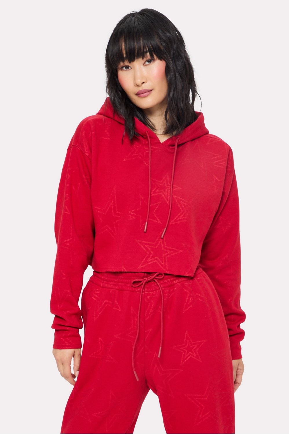 cozy fleece everyday cropped hoodie