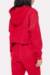 cozy fleece everyday cropped hoodie