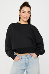 year round terry crew neck sweatshirt