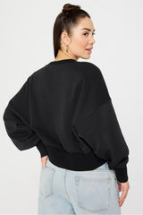 year round terry crew neck sweatshirt