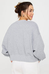 year round terry crew neck sweatshirt