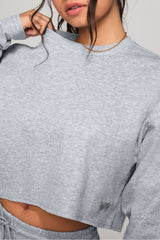 cozy fleece everyday cropped crew