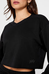 so sleek modal cropped sweatshirt
