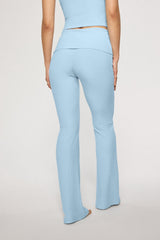 soft rib foldover pant