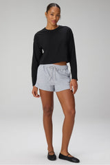 100% cotton boxy long sleeve tee