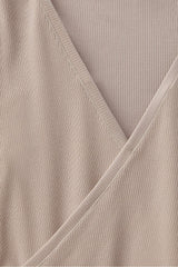 modal rib v-neck crop l/s top